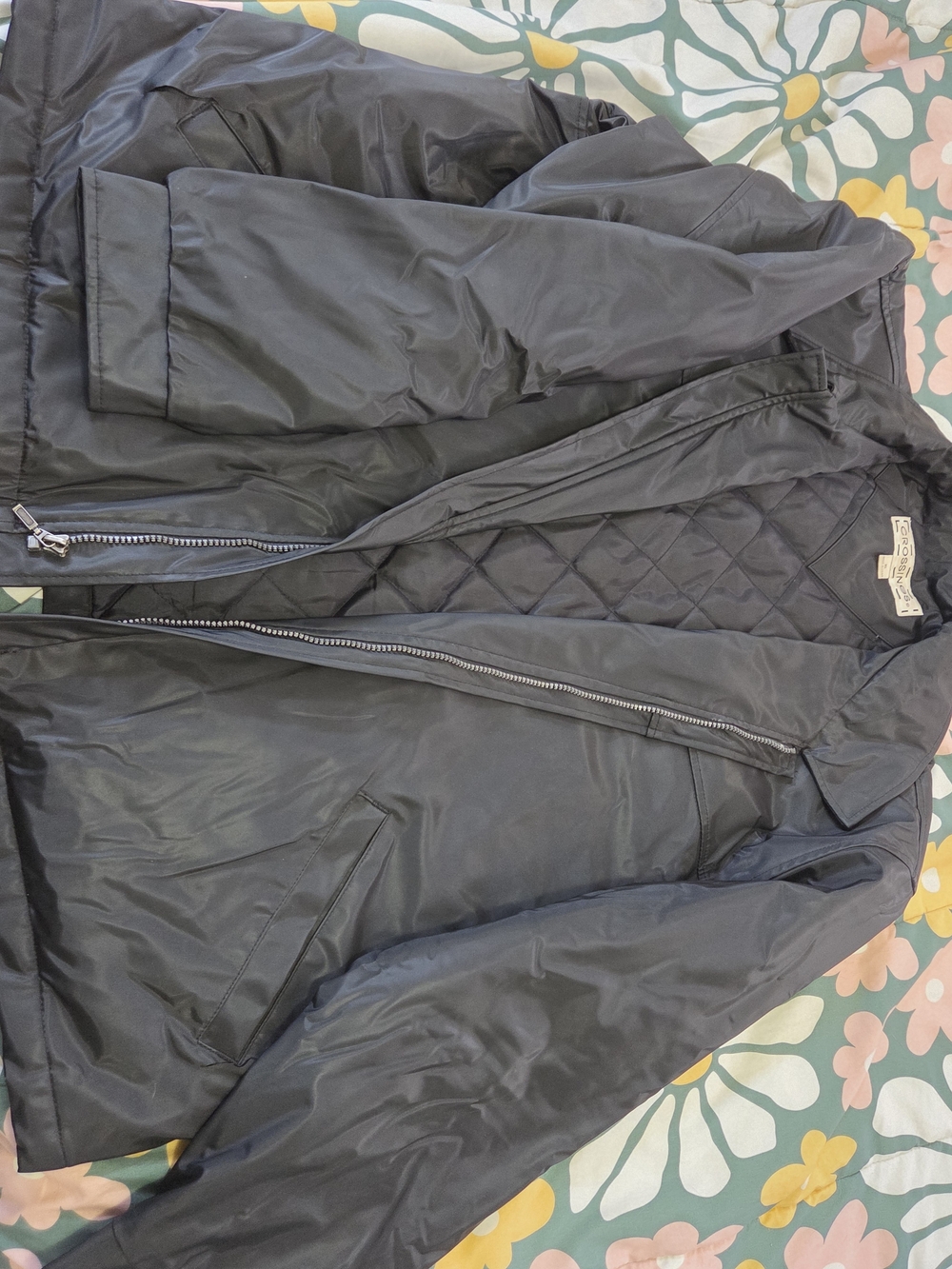 Black Quilted-Lined Bomber Jacket - Crossings